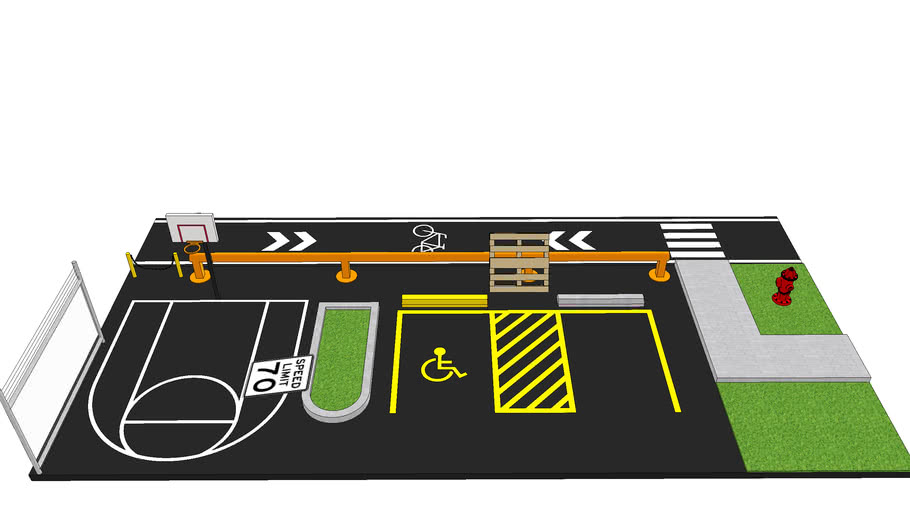 Fingerboard Park (parking spot) 3D Warehouse