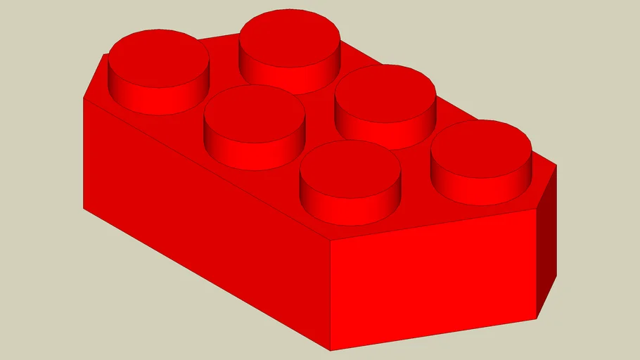 Hexagon Lego 1x2x3 (Parallelogram) | 3D Warehouse