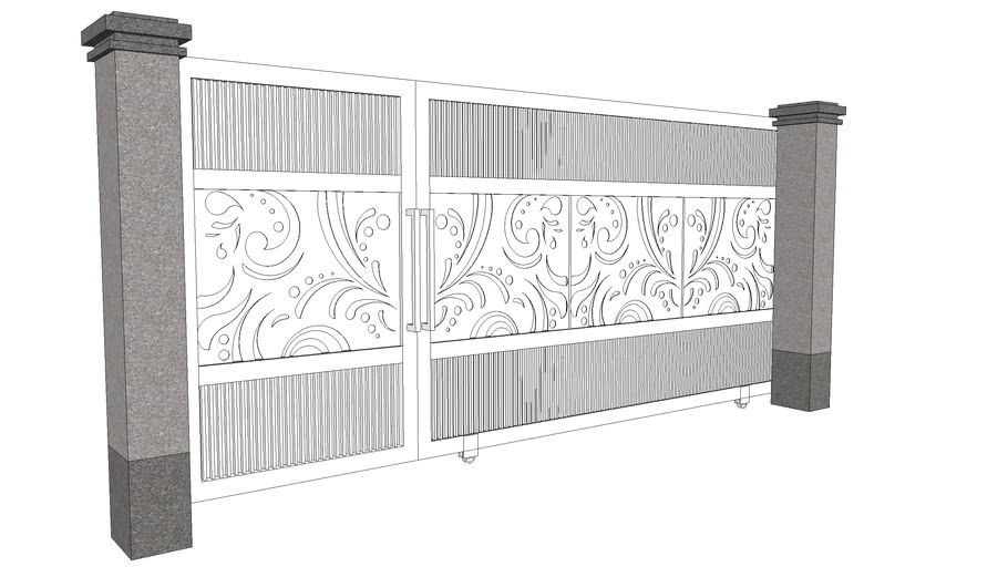 Pagar Modern Minimalis | 3D Warehouse