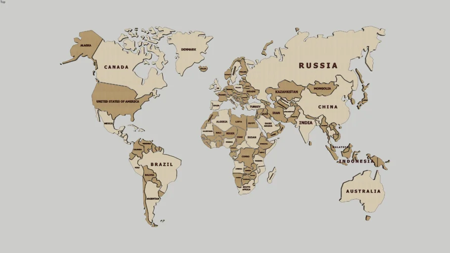 World map | 3D Warehouse