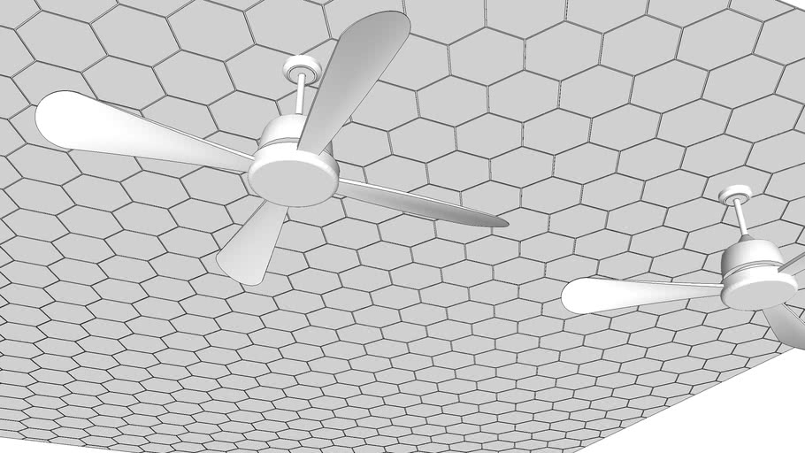 Ceiling Fan _ Korean Type, 실링팬 3D Warehouse
