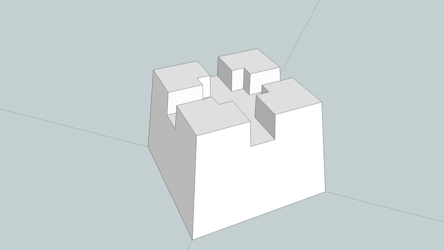 Concrete Deck Block (7-3/4' x 10-3/4' x 10-3/4') | 3D Warehouse