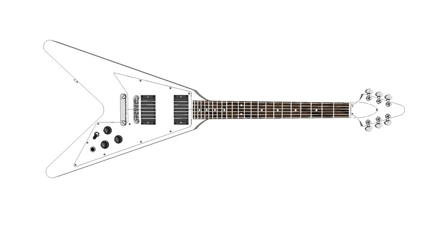 James Hetfield Flying V 3D Warehouse