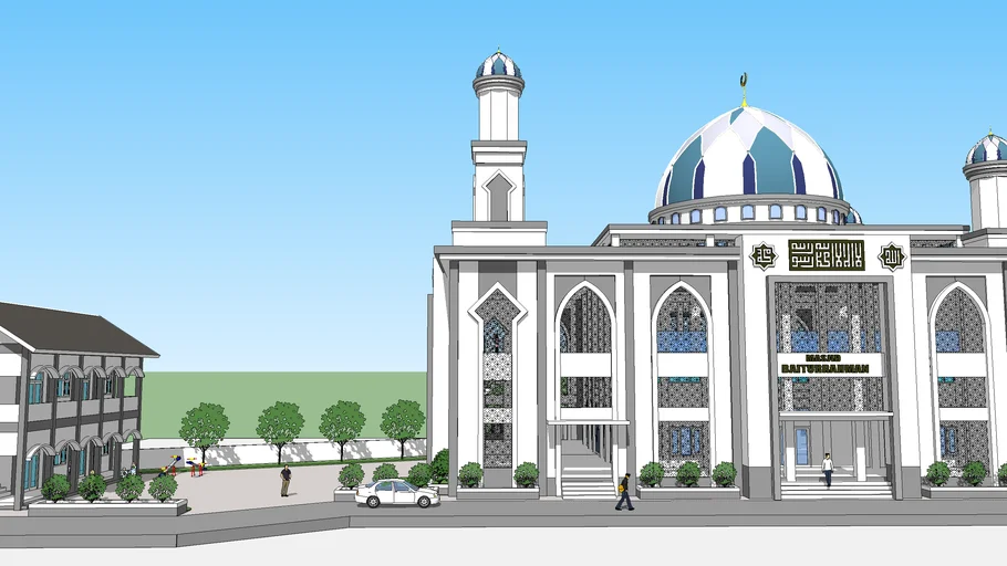 Desain Masjid 2 Lantai | 3D Warehouse