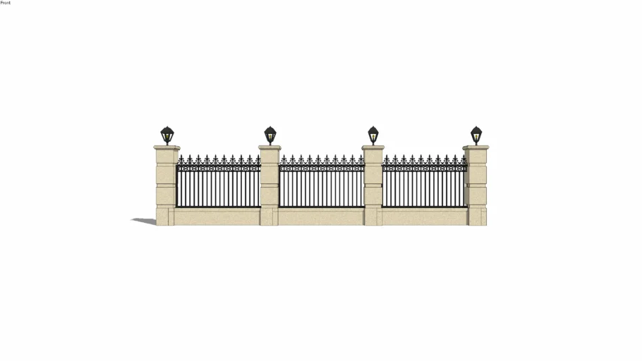 wall-fence-3d-warehouse