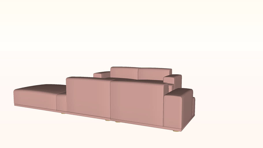 Muuto_connect modular sofa system 3D Warehouse