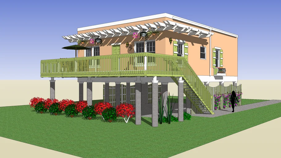 The Hutchinson Model for the Keys, FL RCC 3D Warehouse