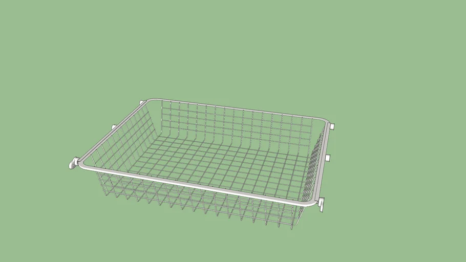 IKEA HJÄLPA pullout wire basket 80x55 3D Warehouse