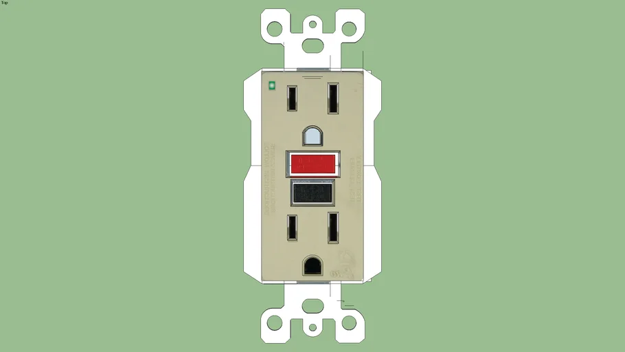GFCI outlet (Leviton Class A) | 3D Warehouse