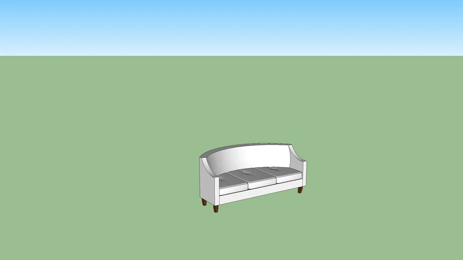 Curved Back Sofa | 3D Warehouse