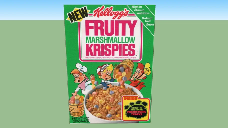 Kellogg's Fruity Marshmallow Krispies 3D Warehouse