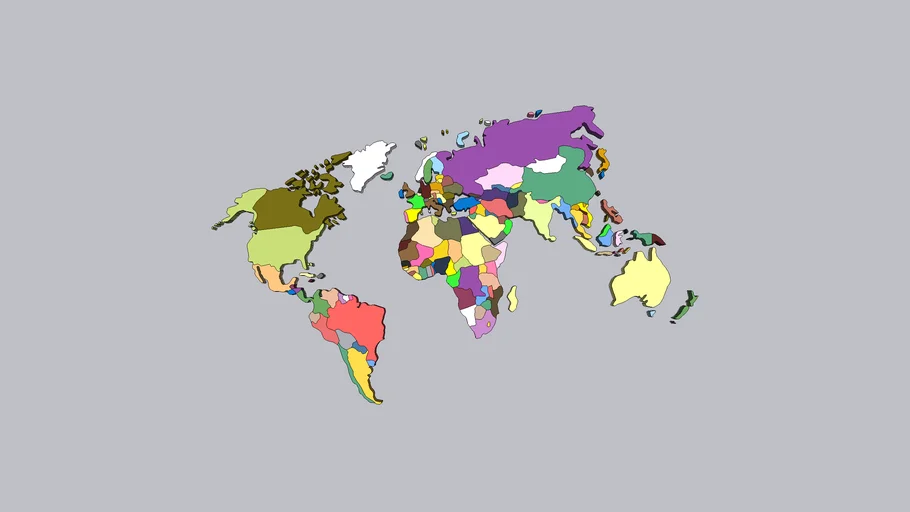 political-map-of-the-world-3d-warehouse