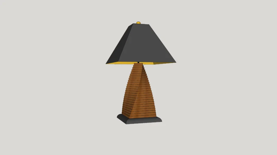 Custom Helix Wood Lamp