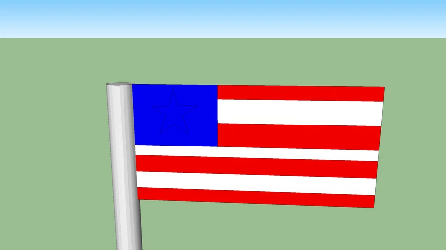 Power flag | 3D Warehouse