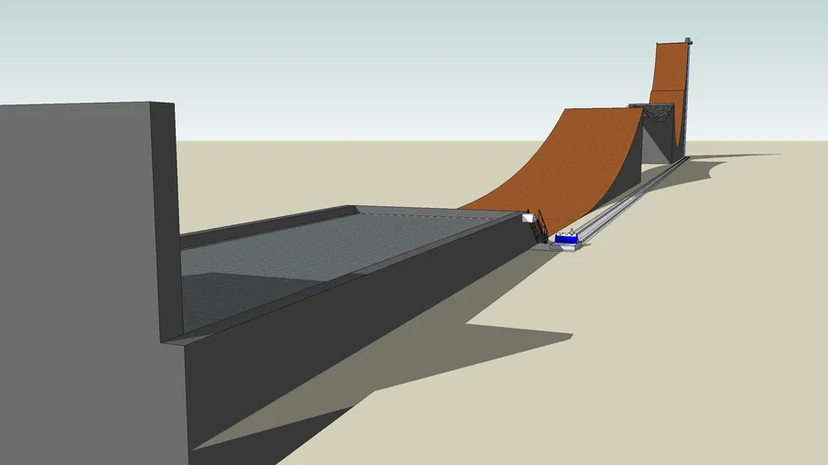 huge skate ramp 3D Warehouse