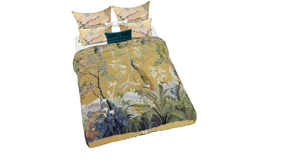 Williams Sonoma Painted Peacock Bedding 3D Warehouse