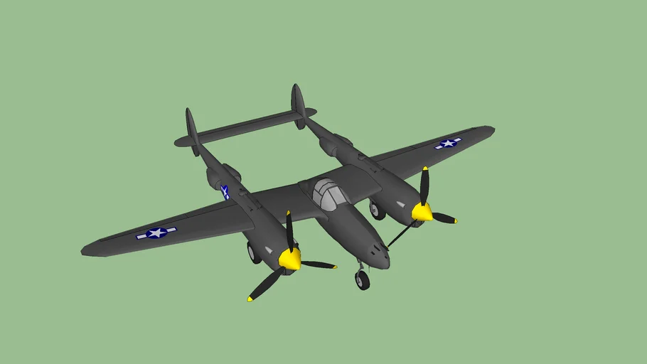 Lockheed P 38 Lightning - - 3D Warehouse