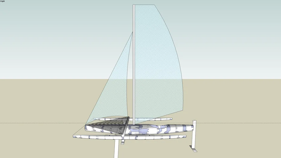 trimaran sur foil