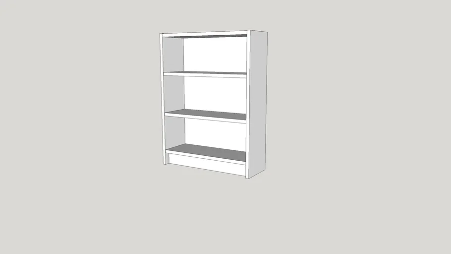 Ikea BILLY 80x28x106 cm 3D Warehouse