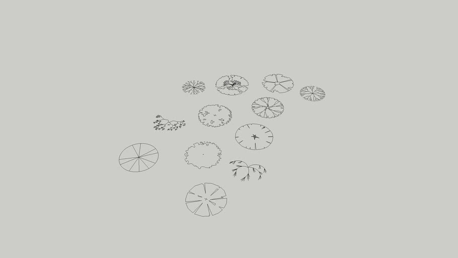 2D Trees in Plan | 3D Warehouse