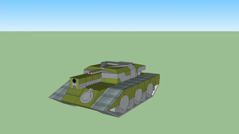 Tanki Online Inspired Tank | 3D Warehouse