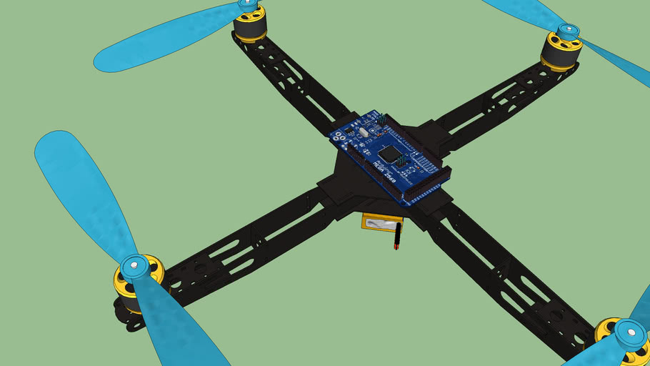 Quadcopter with ArduPilot autopilot 3D Warehouse