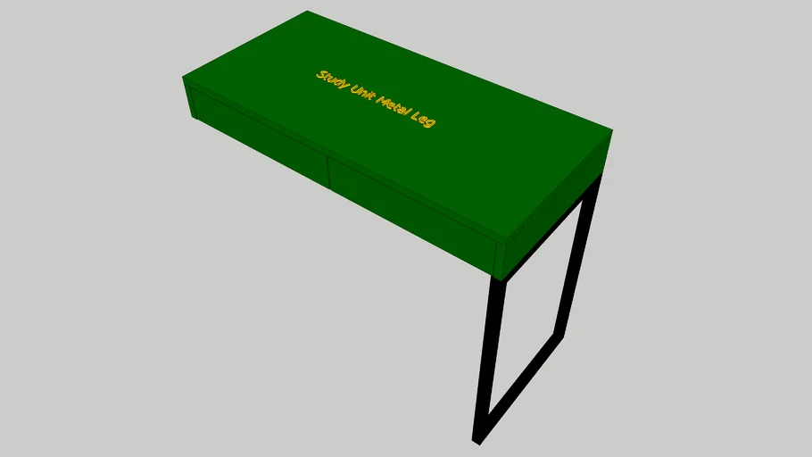 Study Table with Metal Leg