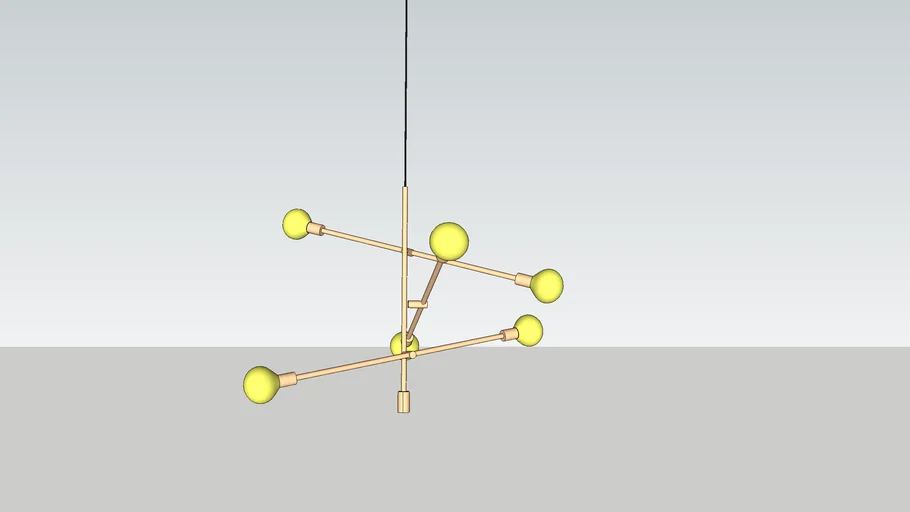 West Elm Mobile Chandelier 3D Warehouse