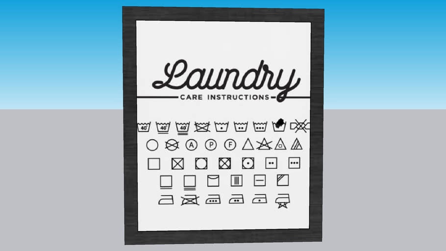Laundry Wall Art 3D Warehouse