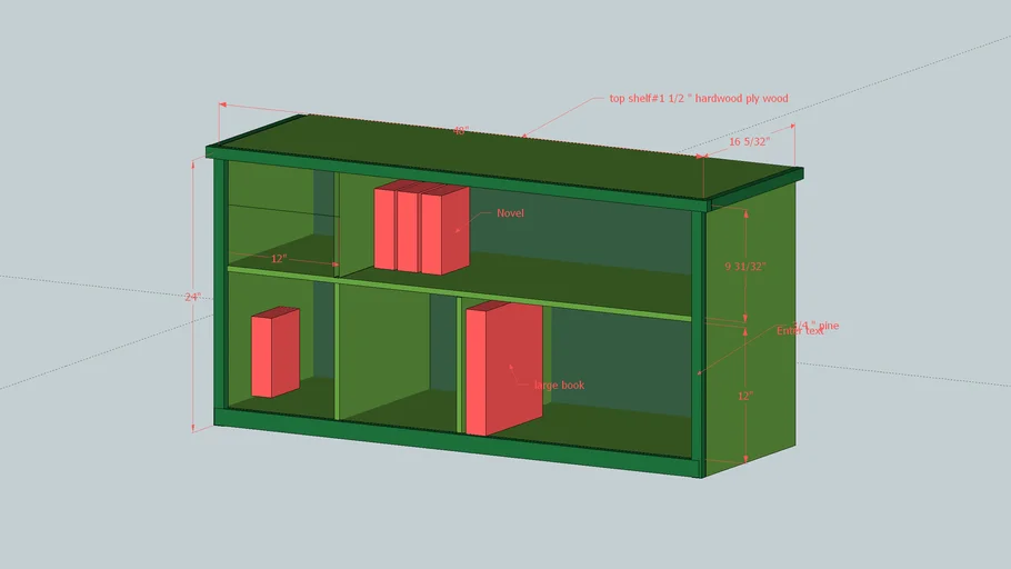 shelf under window 3D Warehouse