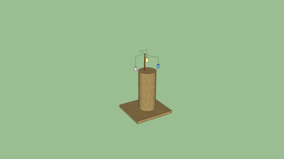 Simple Kitty Scratching Post | 3D Warehouse