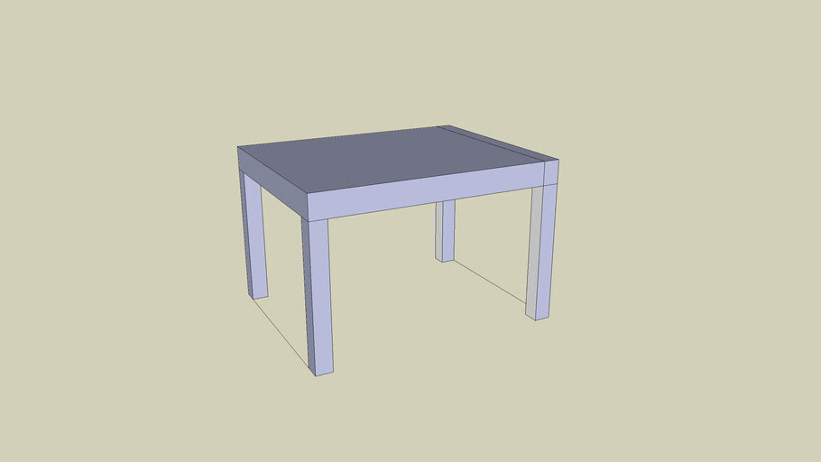 plain table | 3D Warehouse