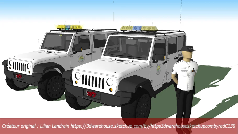 Jeep Wrangler 2010 Security Car] | 3D Warehouse
