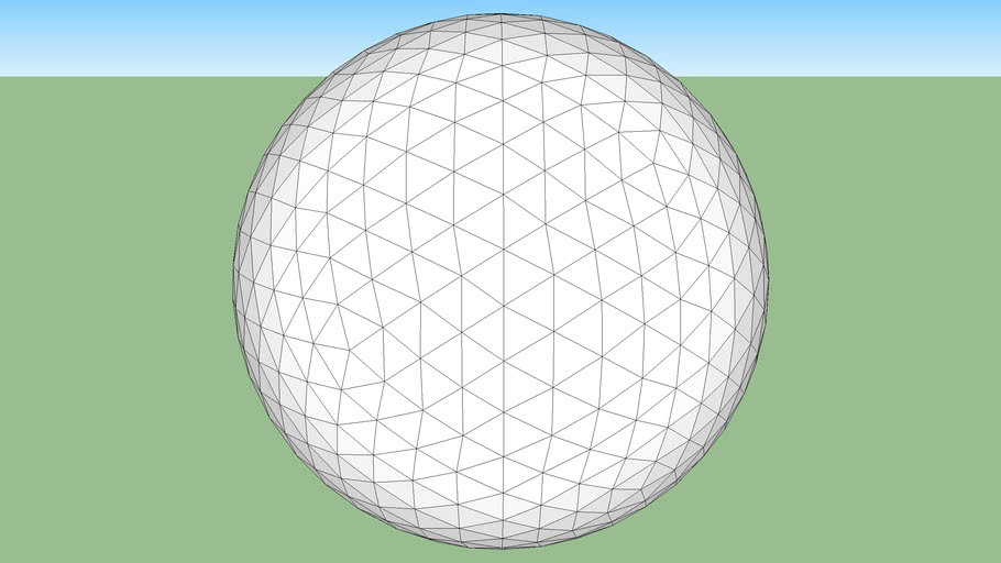Geodesic sphere more triangles