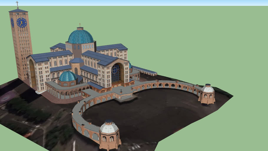 Modelo 3D da Basílica de Nossa Senhora Aparecida - Completa