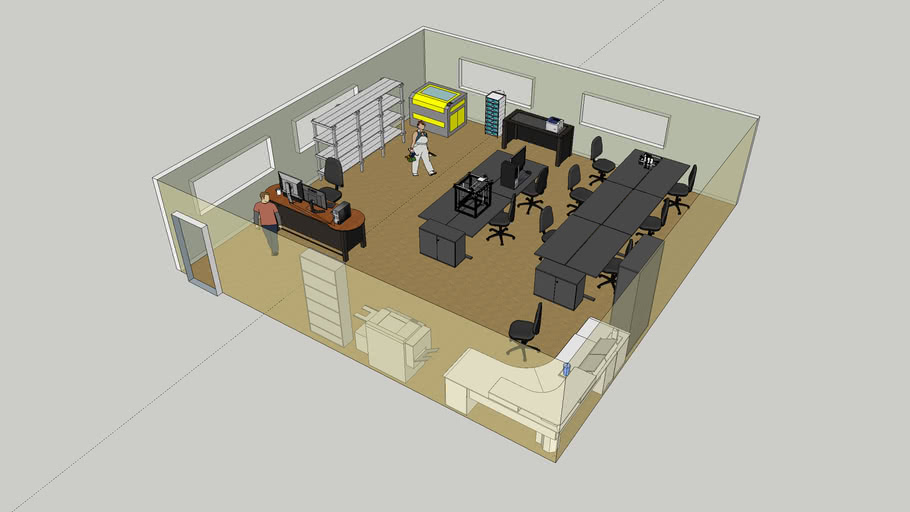 1000-sq-ft-workspace-example-3d-warehouse