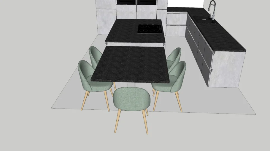 L Kitchen | 3D Warehouse