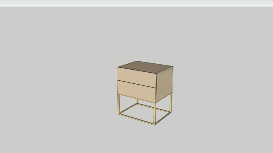 mesa cabeceira modelo 1 - - 3D Warehouse