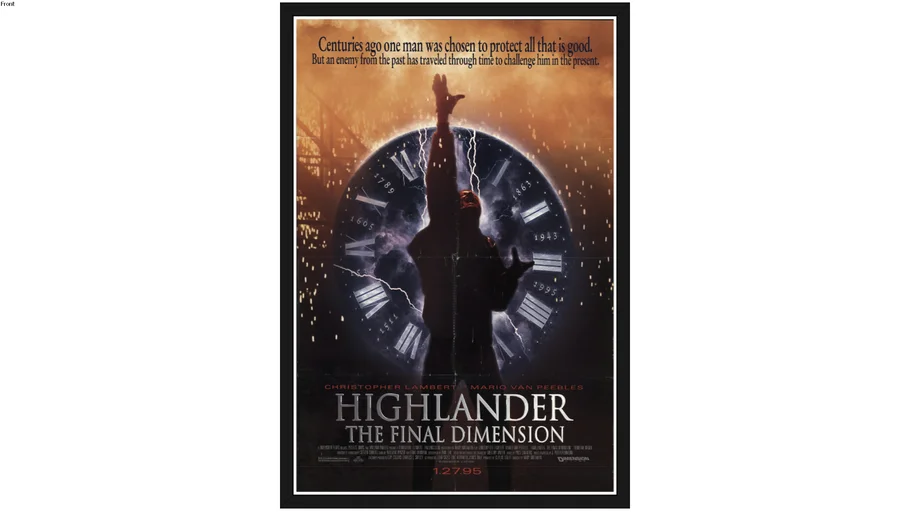 Highlander: The Final Dimension Poster | 3D Warehouse