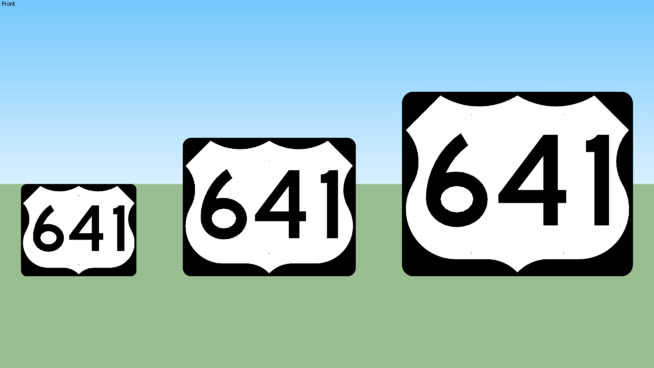 U.S. 641 Sign | 3D Warehouse