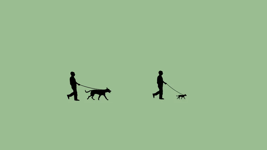 Small dog/Large dog pictogram