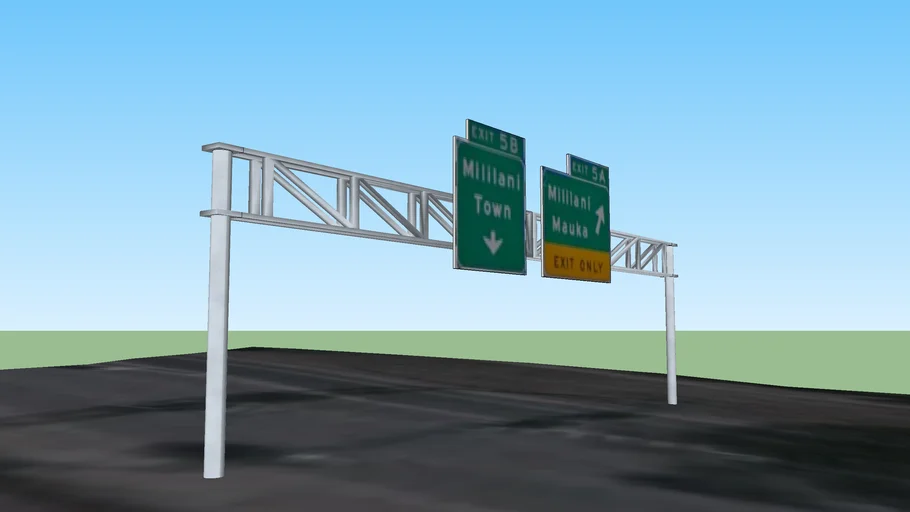 expressway sign | 3D Warehouse