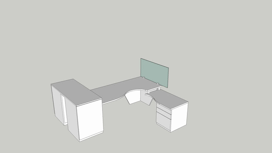 Workstation Table | 3D Warehouse