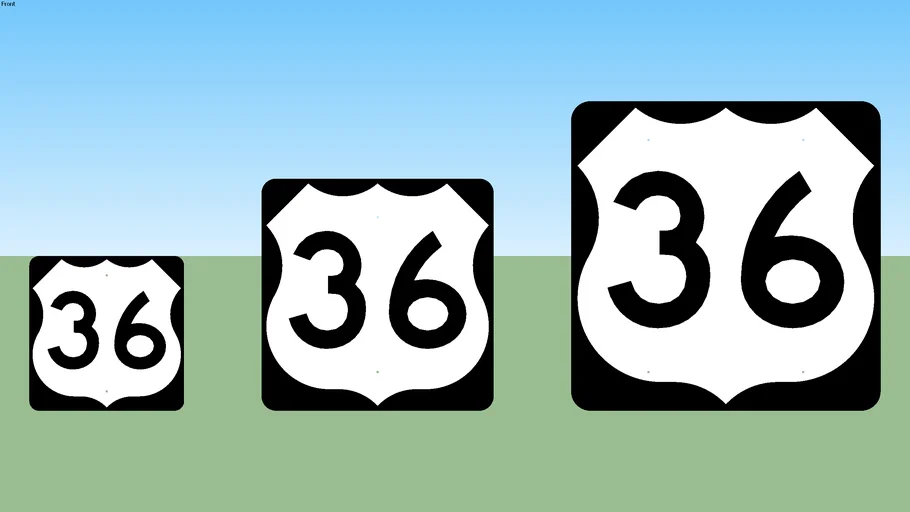 U.S. 36 Sign | 3D Warehouse