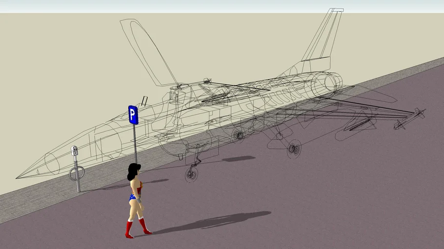 Wonder Woman's Invisible Plane