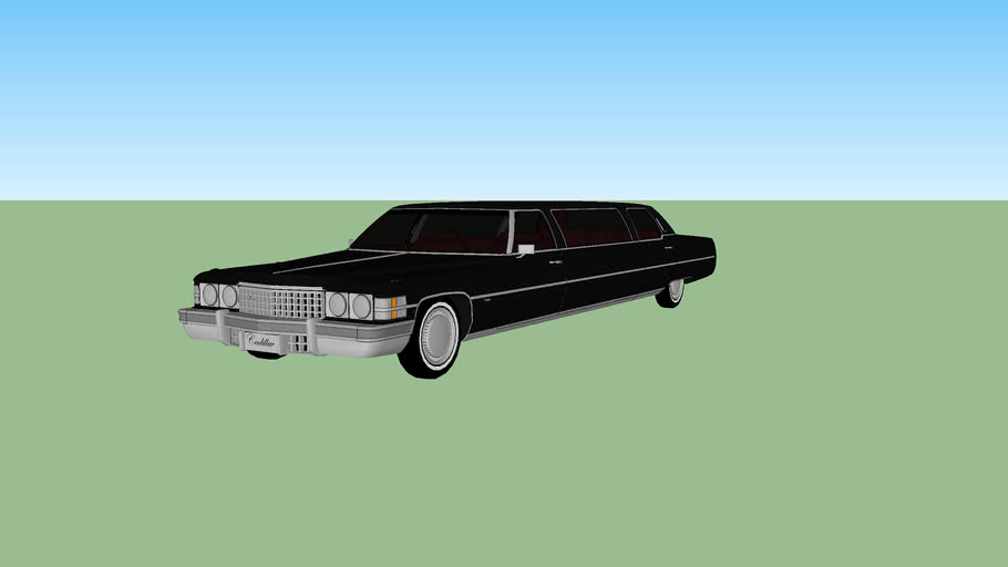 74 Cadillac Custom Stretch Limo 3d Warehouse