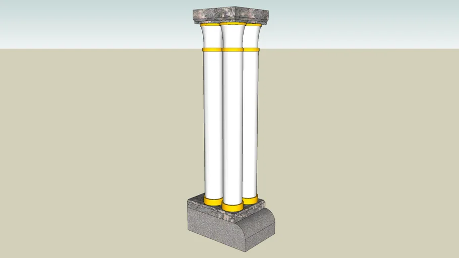 column against a wall