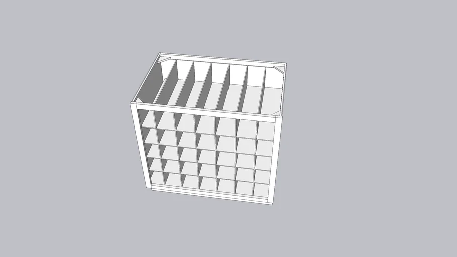Rolled Blueprint Storage 36 Inches 3D Warehouse