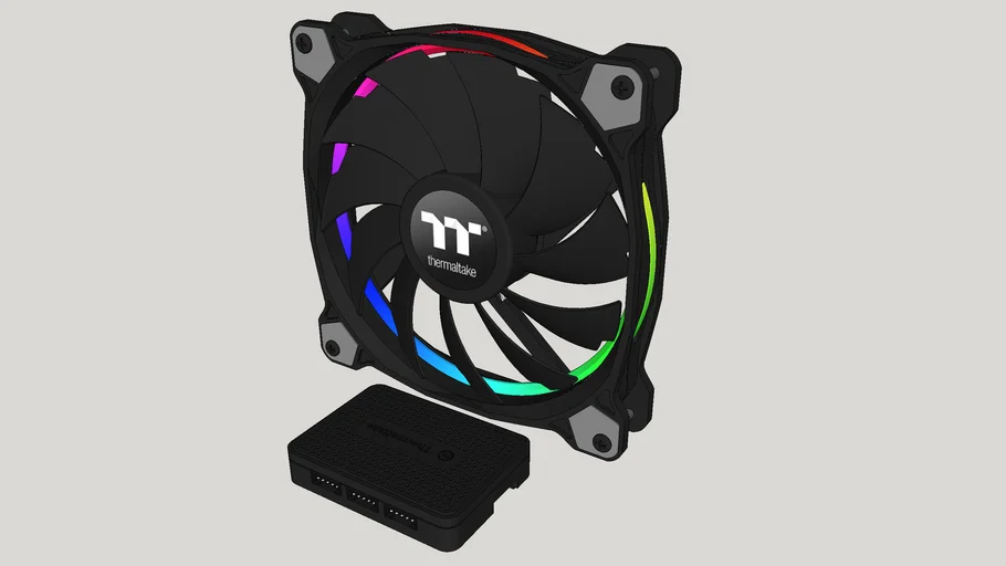 lindre mekanisme banan Fan thermaltake Riing 14 LED RGB TT Premium | 3D Warehouse