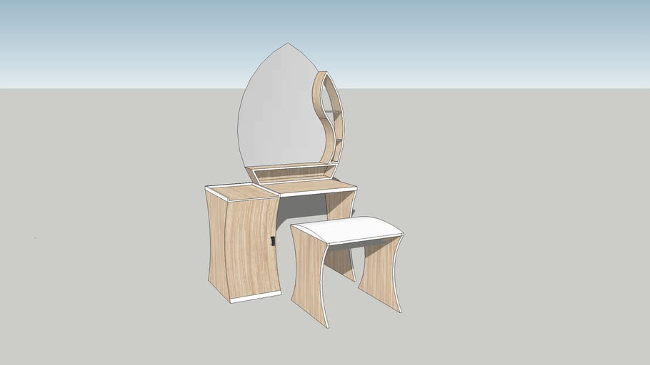 makeup table  3D Warehouse